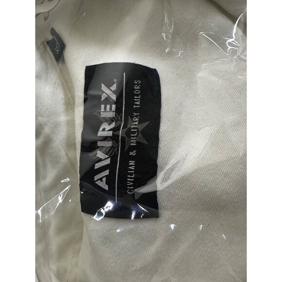 Avirex White Men XL Button Up Short Sleeve Shirt Military Tailored Indie Tiger - Picture 6 of 13